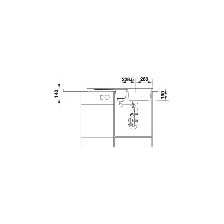 Zlewozmywak do zabudowy 100x50 cm Blanco BLANCOZIA 6 S- sanitbuy.pl