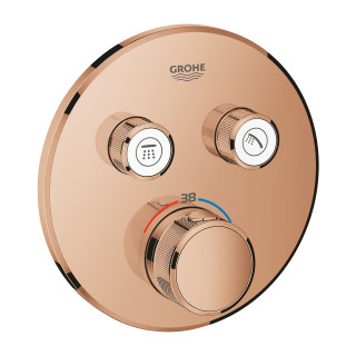 Baterie podomítková Grohe Grohtherm SmartControl termostatická 2-přijimače vody, polished nickel