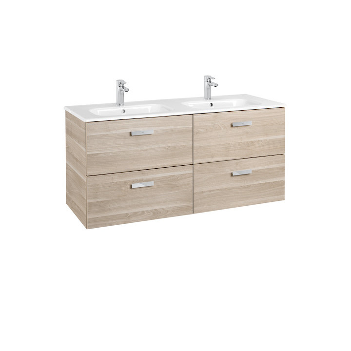 Souprava koupelnový Roca Unik Victoria Basic, 100x46cm, 2 szuflady, bříza