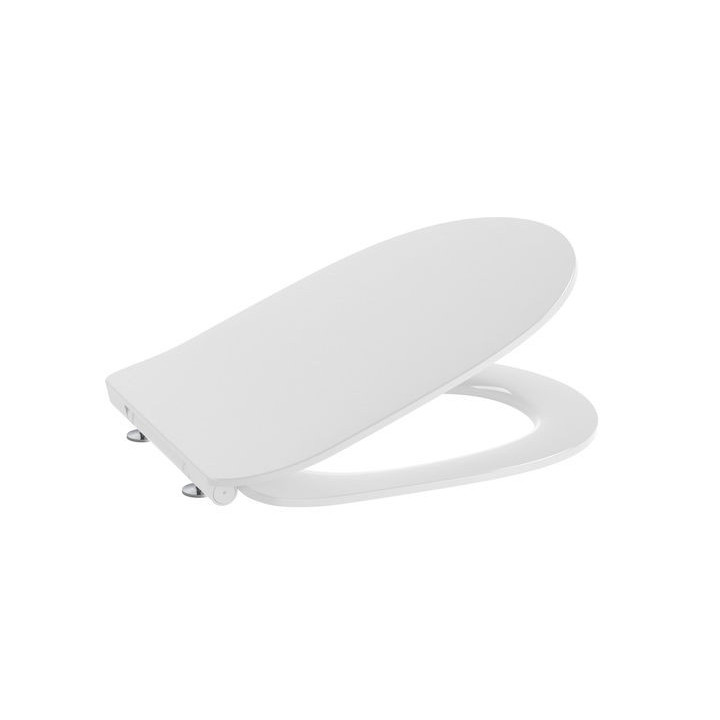 Sedátko WC Roca Meridian Slim, duroplast, pomalu sklápěcí, łatwe wypinanie, bílá