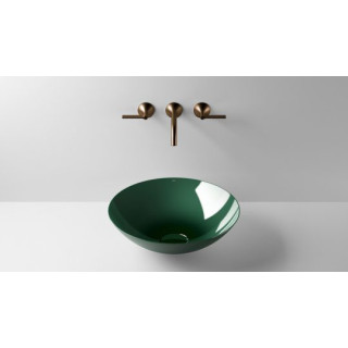 Umyvadlo, misa na postavení na desku Alape Aqua, kulatá, 360mm, bez přepadu, SB.Aqua360, deep green