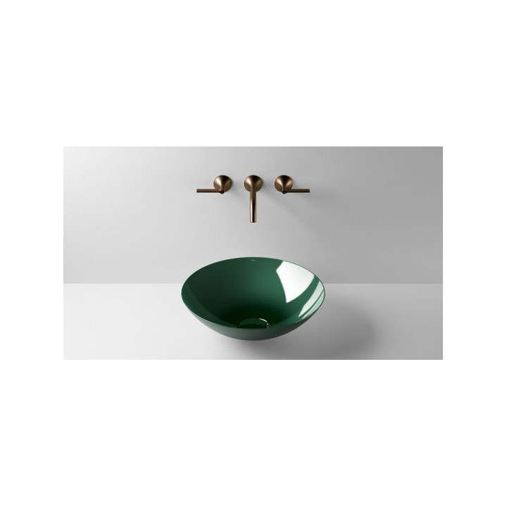 Umyvadlo, misa na postavení na desku Alape Aqua, kulatá, 360mm, bez přepadu, SB.Aqua360, deep green