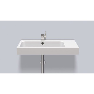 Závěsné umyvadlo Alape Stream SR-Series, obdélníková, 650x472mm, z přepadem, otvor na baterii, WT.SR650H, bílá