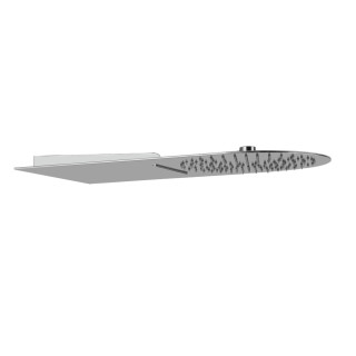 Horní sprcha Gessi Tondo 300, montáž do stěny, 3mm grubości, mirror steel