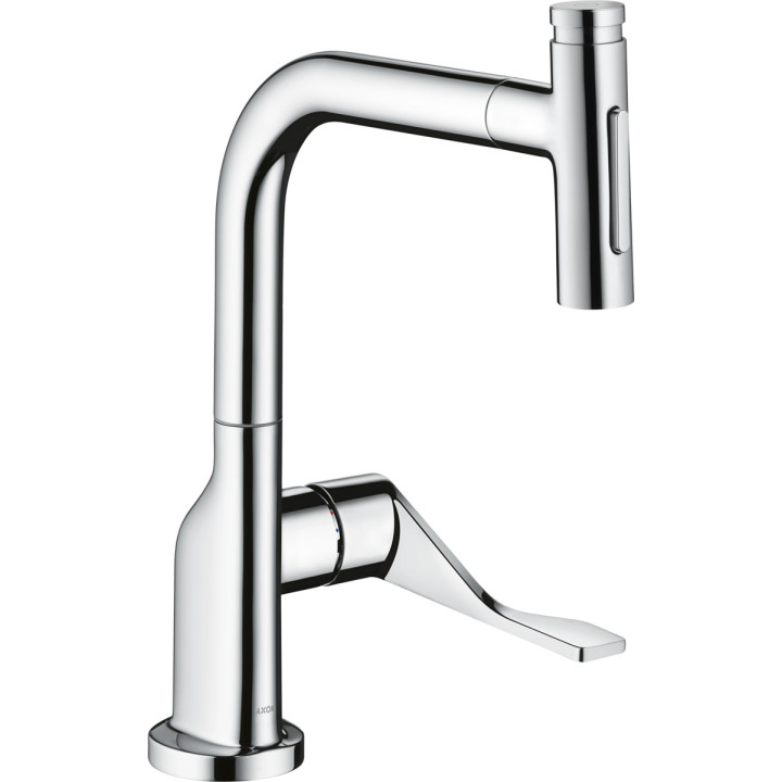 Dřezová baterie Axor Citterio Select 230 2jet, výsuvná sprcha, chrom