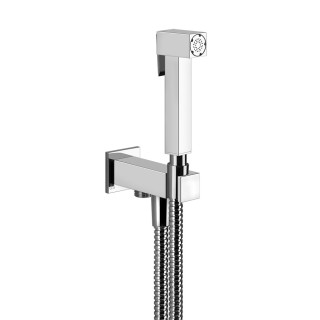 Bidetka Gessi Rettengolo, stěnová, hadice 125cm, chrom