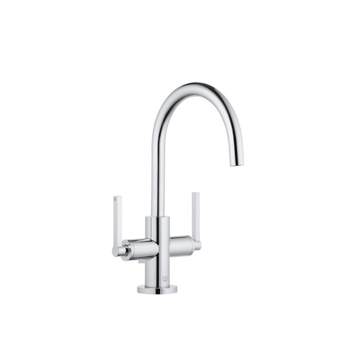 Umyvadlová baterie 3otvorová Kludi Nova Fonte Puristic, stojící, uchwyty proste, chrom