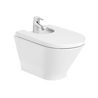 Mísa kombi stojící WC Roca Gap Rimless Round, 65,5x37cm, přístěnná, bez kołnierza, odtok dvojitý, bílá