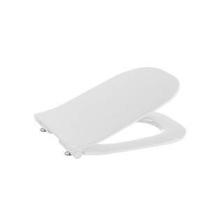 Sedátko WC Roca Gap Square UltraSlim, pomalu sklápěcí, duroplast, bílá