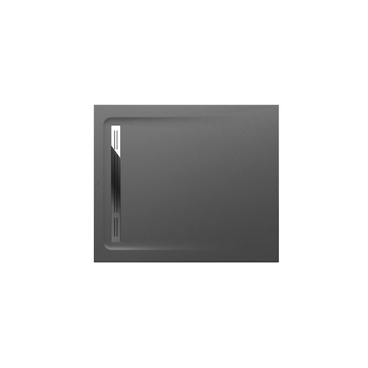 Sprchová vanička pravoúhlý Roca Aquos, 1000x800mm, ultracienki, Stonex, bílý