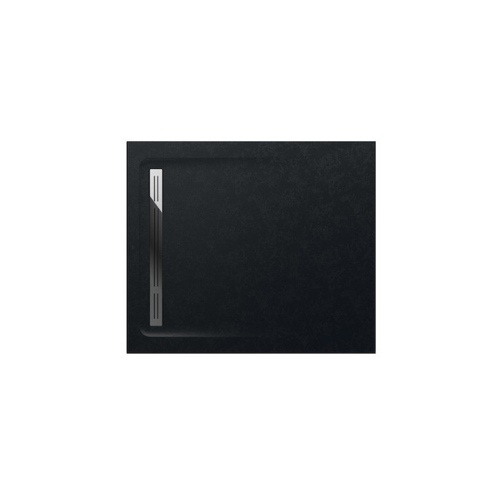 Sprchová vanička pravoúhlý Roca Aquos, 1000x800mm, ultracienki, Stonex, bílý