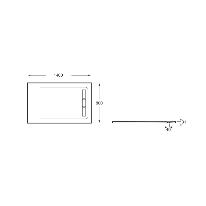 Sprchová vanička pravoúhlý Roca Aquos, 1200x800mm, ultracienki, Stonex, bílý