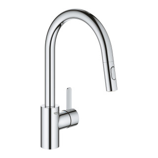 Dřezová baterie Grohe Eurosmart Cosmopolitan, stojící, výsuvné i obracana výtokové rameno, chrom