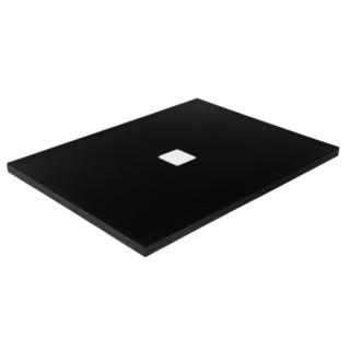 Čtvercová sprchová vanička Besco Acro Ultraslim, 90x90cm, konglomeratowy, bílý