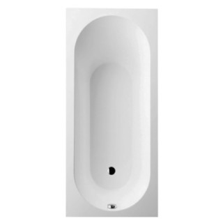 Vana obdélníková Villeroy&Boch Oberon, 160x75 cm s nohama, bílý Alpin