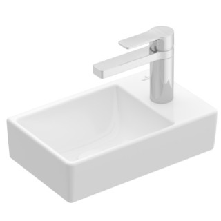 Umyvadlo nábytkové malá Villeroy&Boch, 36x22cm, levá, CeramicPlus, Weiss Alpin