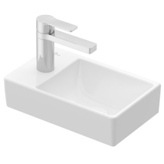 Umyvadlo nábytkové malá Villeroy&Boch, 36x22cm, levá, Weiss Alpin