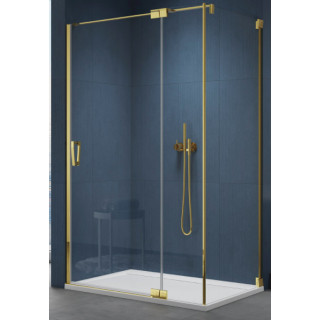 Dveře sprchové Sanswiss Caudra CA13, pravé, 90cm, sklo čiré, profil zlatá