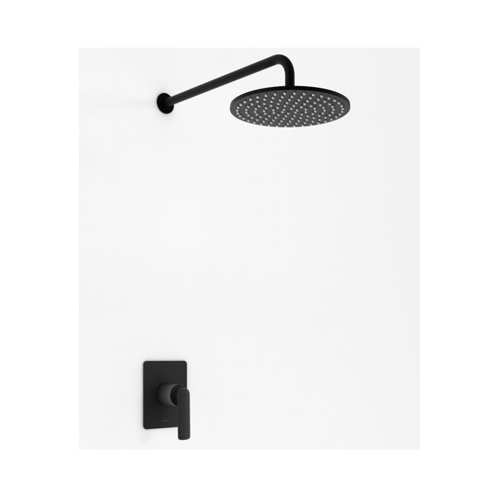 Podomítkový sprchový set Kohlman Experience, s hlavovou sprchou kwadratową 25cm, 1 wyjście vody, chrom