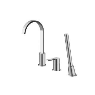Umyvadlová baterie Kohlman Gixs, stojící, výška 290mm, obracana výtokové rameno, chrom