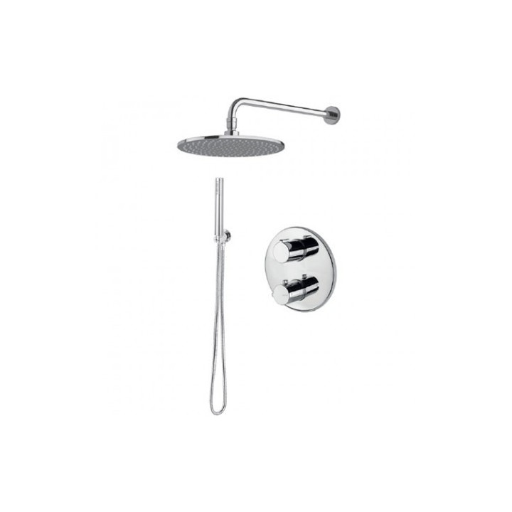 Sprchový set Vema Maira, podomítkový, 2 výstupy vody, horní sprcha kulatá 20cm, chrom