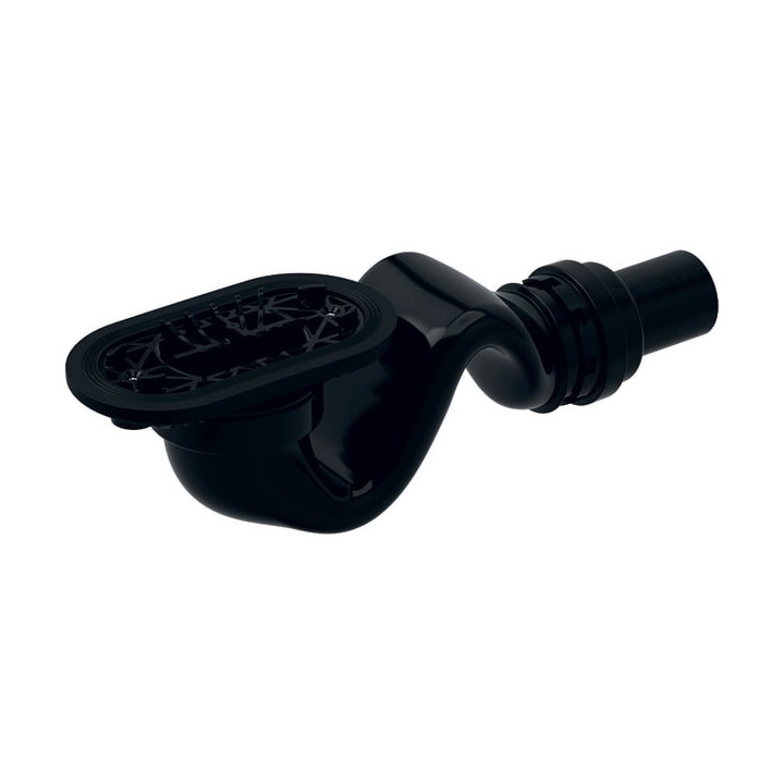 Sifon pro sprchové vaničky Geberot Sestra, výška 70mm, zasifonowanie 30mm, černá