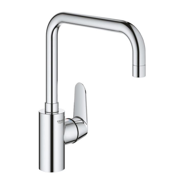 Dřezová baterie Grohe Eurodisc Cosmopolitan, stojící, výška 306mm, otočné výtokové rameno, chrom