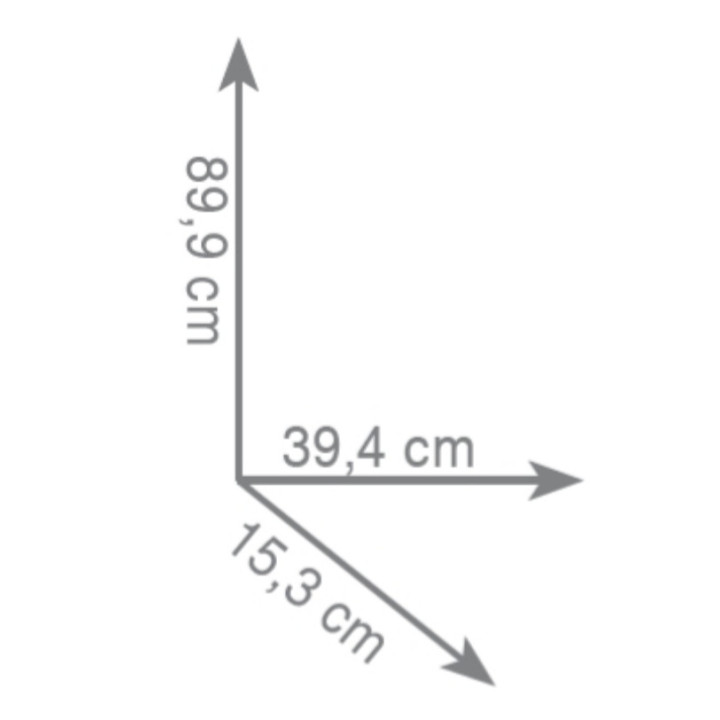 Stoján na ručník Gedy, dvojitý, výška 89cm, černá matnáný