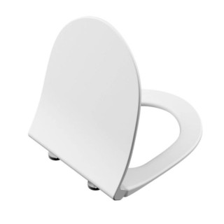 Sedátko WC Vitra Metropole Slim, pomalu sklápěcí, 44x36cm, bílá