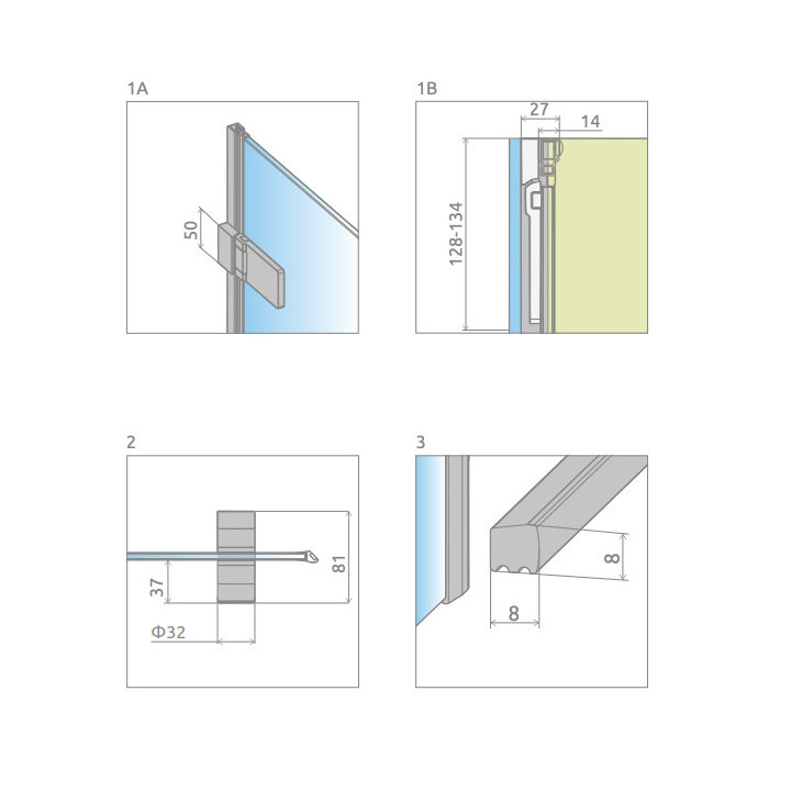 Dveře sprchové do niky Radaway Essenza Pro White DWJ 90, pravé, 900x2000mm, bílý profil
