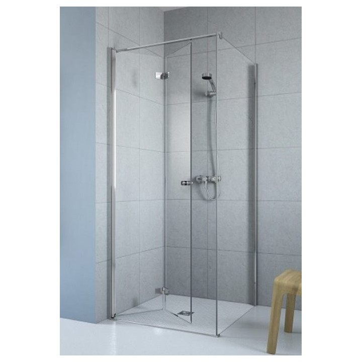 Dveře Radaway Essenza New KDJ+S 100 cm, PRAWE, chrom, čiré sklo EasyClean