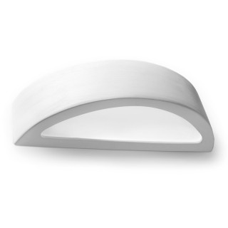 Nástěnné svítidlo keramický Sollux Ligthing Atena, 38cm, 1x60W, bílý