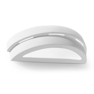 Nástěnné svítidlo keramický Sollux Ligthing Atena, 38cm, E27 1x60W, bílý