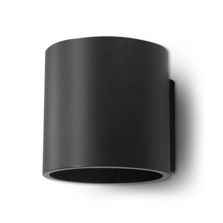 Plafon Sollux Ligthing Orbis 1, 10cm, kruhový, GU10 1x40W, černá