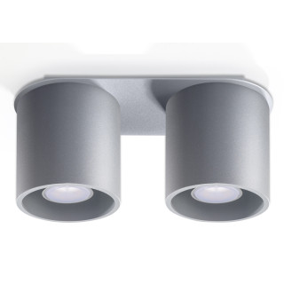 Plafon dvojitý Sollux Ligthing Orbis 2, 26cm, GU10 2x40W, černá