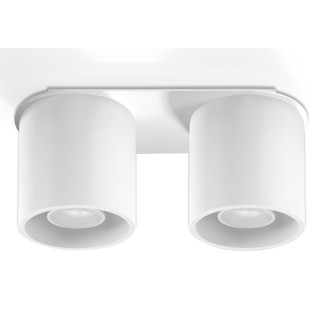 Plafon dvojitý Sollux Ligthing Orbis 2, 26cm, GU10 2x40W, šedá