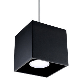 Nástěnné svítidlo Sollux Ligthing Quad 1, 10cm, čtvercová, G9 1x40W, černá
