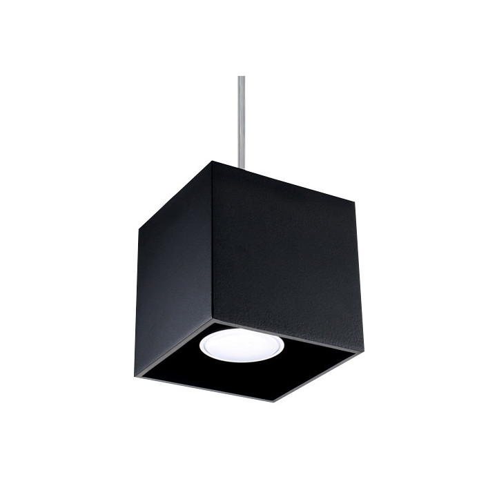 Nástěnné svítidlo Sollux Ligthing Quad 1, 10cm, čtvercová, G9 1x40W, černá