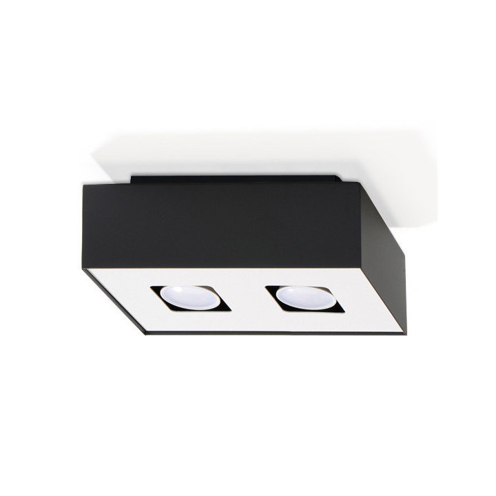 Plafon Sollux Ligthing Mono 2, 24x14cm, pravoúhlý GU10 2x40W, bílý