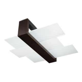 Plafon Sollux Ligthing Mono 4, 24x24cm, čtvercová, GU10 4x40W, černá
