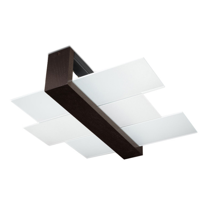 Plafon Sollux Ligthing Mono 4, 24x24cm, čtvercová, GU10 4x40W, černá