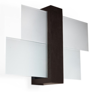 Plafon Sollux Ligthing Feniks 2, 43cm, E27 2x60W, dřevo wenge
