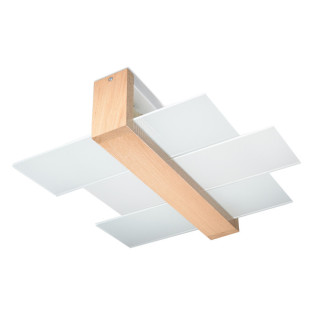 Plafon Sollux Ligthing Feniks 2, 43cm, E27 2x60W, dřevo wenge
