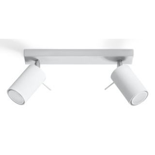 Nástěnné svítidlo Sollux Ligthing Ring 1, 10cm, kruhový, GU10 1x40W, bílý