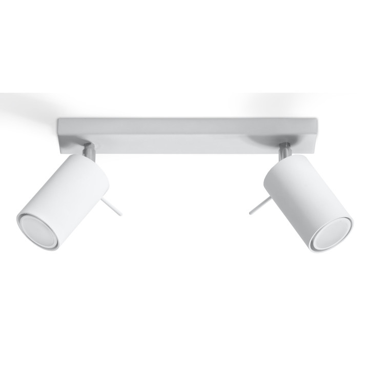 Nástěnné svítidlo Sollux Ligthing Ring 1, 10cm, kruhový, GU10 1x40W, bílý