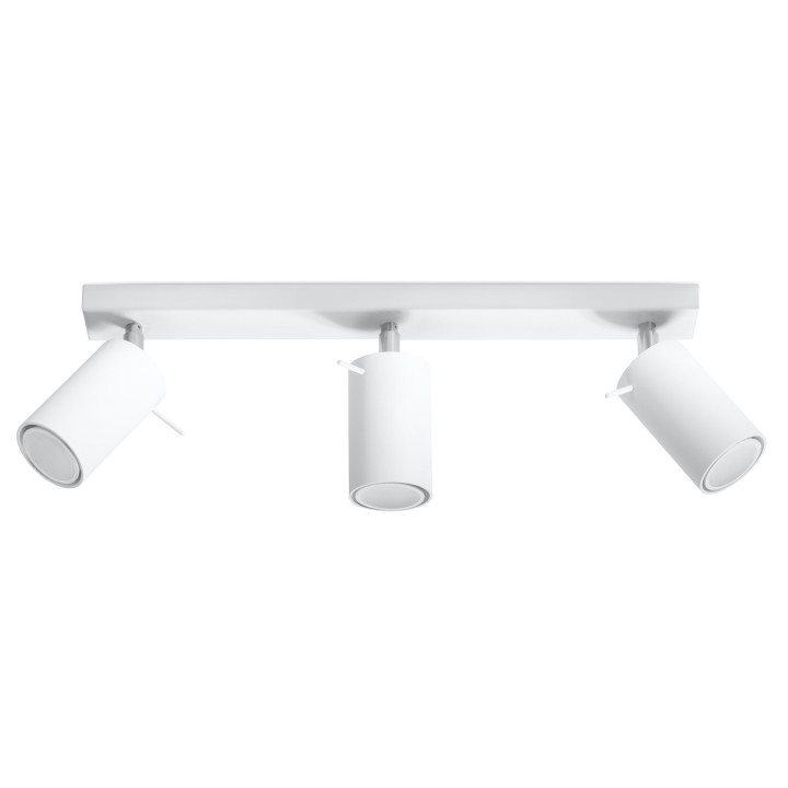 Plafon dvojitý Sollux Ligthing Ring 2, 30cm, GU10 2x40W, bílý