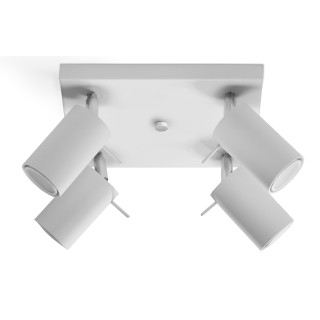 Plafon trojnásobný Sollux Ligthing Ring 3, 45cm, GU10 3x40W, bílý