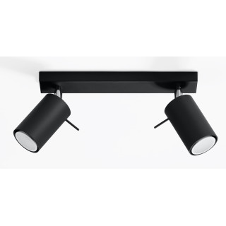 Plafon dvojitý Sollux Ligthing Ring 2, 30cm, GU10 2x40W, bílý