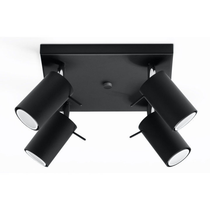 Plafon poczwórny Sollux Ligthing Ring 4, 25cm, GU10 4x40W, bílý