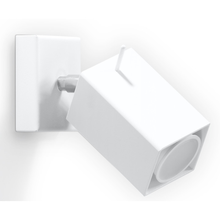 Nástěnné svítidlo Sollux Ligthing Ring 1, 10cm, kruhový, GU10 1x40W, bílý